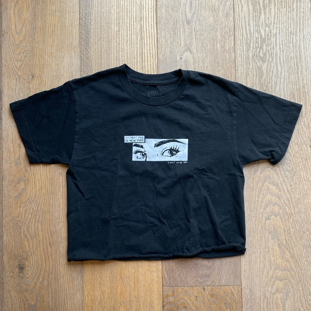 Black JOHN GALT t-shirt.